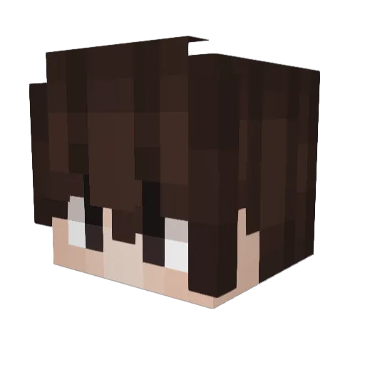 Heaveon Minecraft avatar head, 3D render