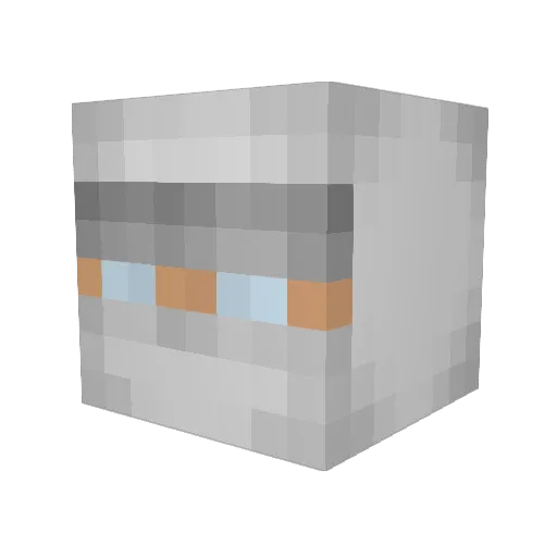 HeavyJazzman Minecraft avatar head, 3D render
