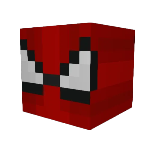 HeavyJob Minecraft avatar head, 3D render