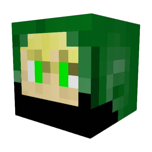 HeavyLightning4 Minecraft avatar head, 3D render