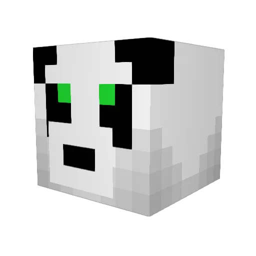 Heavyaction Minecraft avatar head, 3D render