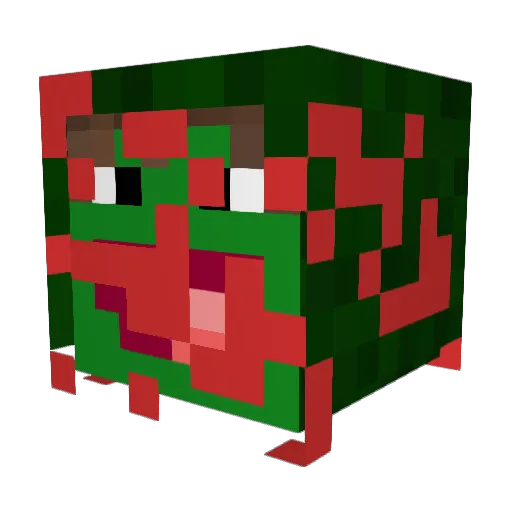 Heavyaxel Minecraft avatar head, 3D render