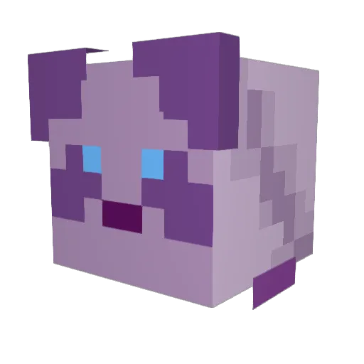 Heavymecha Minecraft avatar head, 3D render
