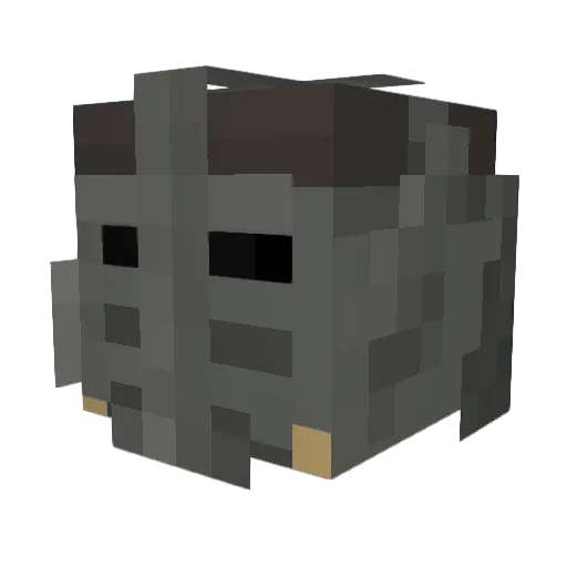 Heavynik Minecraft avatar head, 3D render