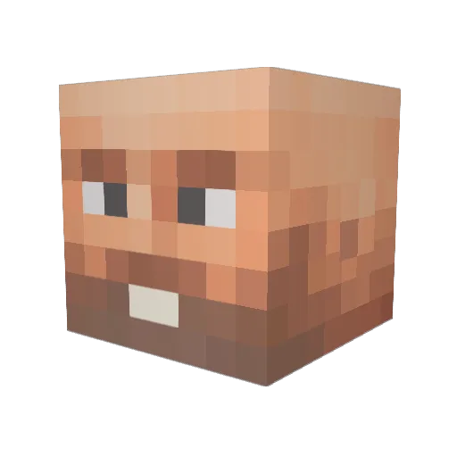 Heavyweapons27 Minecraft avatar head, 3D render