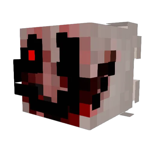 Heawurane Minecraft avatar head, 3D render