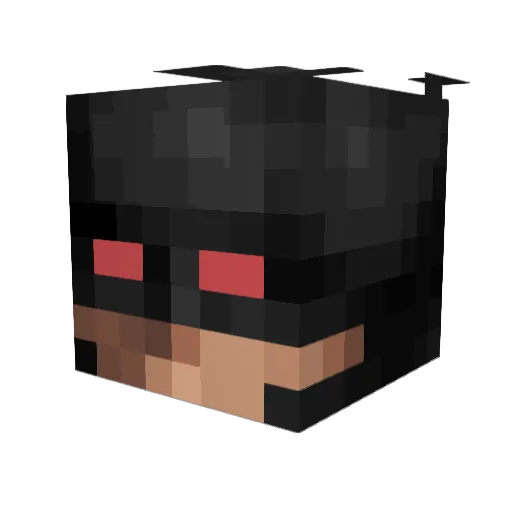 Heaxed_ Minecraft avatar head, 3D render