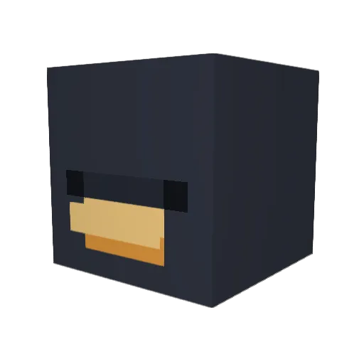 Heazu Minecraft avatar head, 3D render