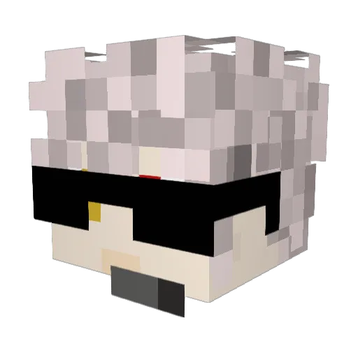 Hebaoegg Minecraft avatar head, 3D render