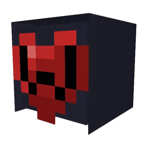 Hebcio_ Minecraft avatar head, 3D render
