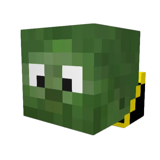 HebenYT Minecraft avatar head, 3D render