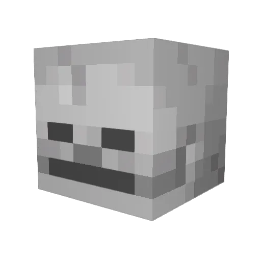 Hebicurlus Minecraft avatar head, 3D render