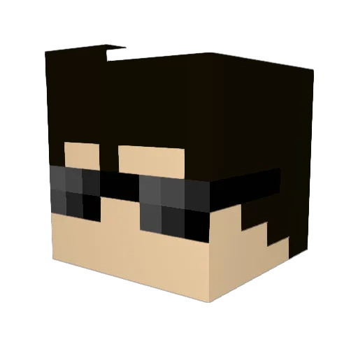 Heca0404 Minecraft avatar head, 3D render