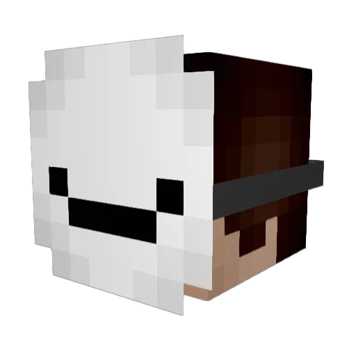 Hecatation Minecraft avatar head, 3D render