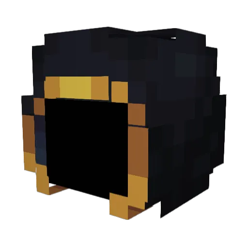 HechZ Minecraft avatar head, 3D render