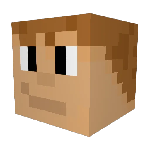 Hechypt_s3 Minecraft avatar head, 3D render