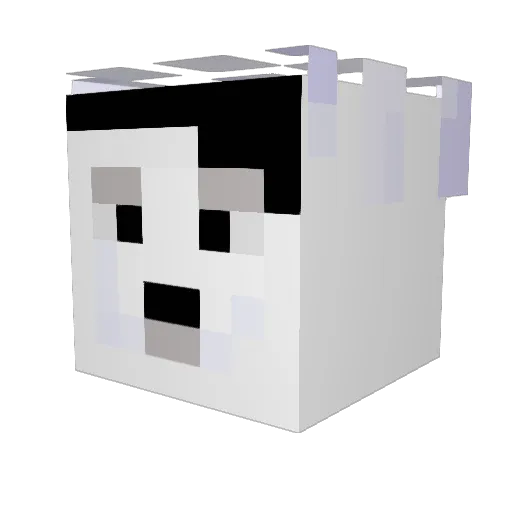 Hecker135 Minecraft avatar head, 3D render