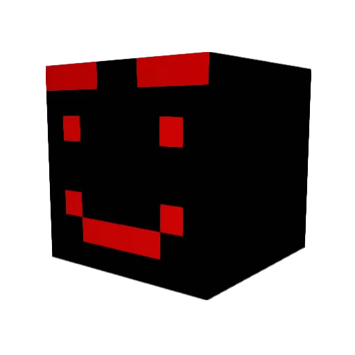 Heckering Minecraft avatar head, 3D render