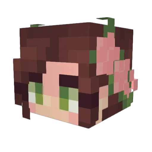 HeckinMuffins Minecraft avatar head, 3D render