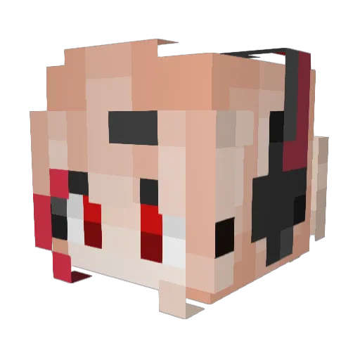 Heckler_Leva Minecraft avatar head, 3D render