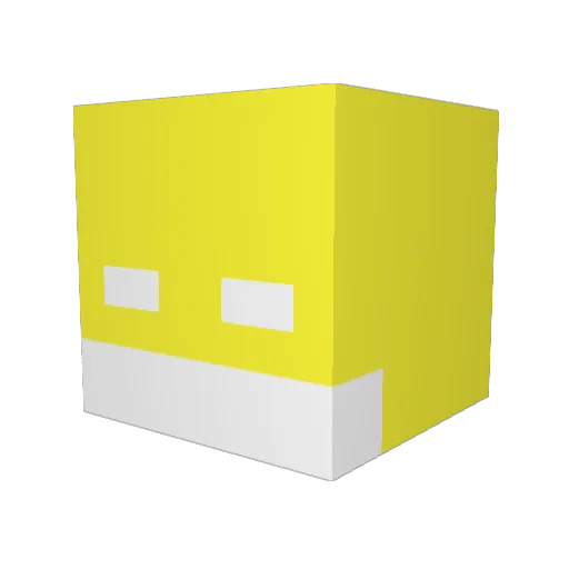 Hecklerr Minecraft avatar head, 3D render