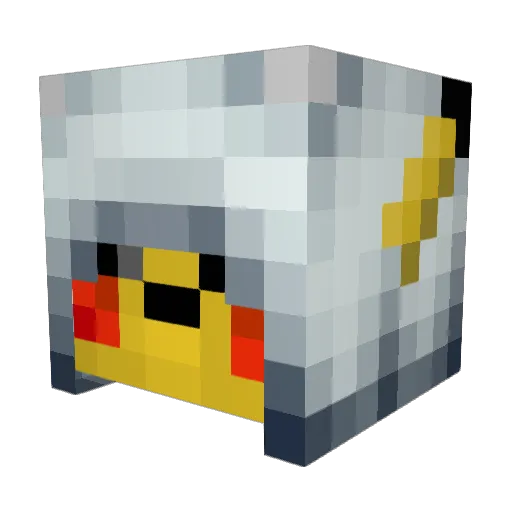 Heckmaniac Minecraft avatar head, 3D render