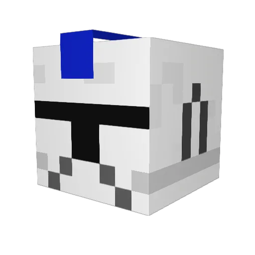 Hectaz8 Minecraft avatar head, 3D render