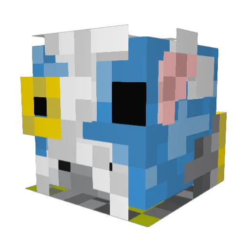Hectic_Monkey Minecraft avatar head, 3D render