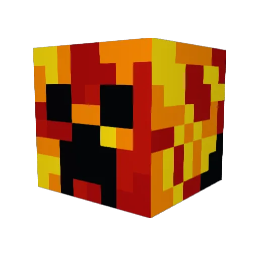 HectorBal Minecraft avatar head, 3D render