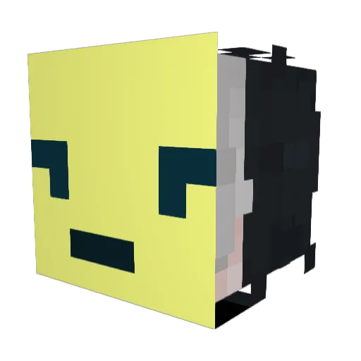 Hector_BTW Minecraft avatar head, 3D render