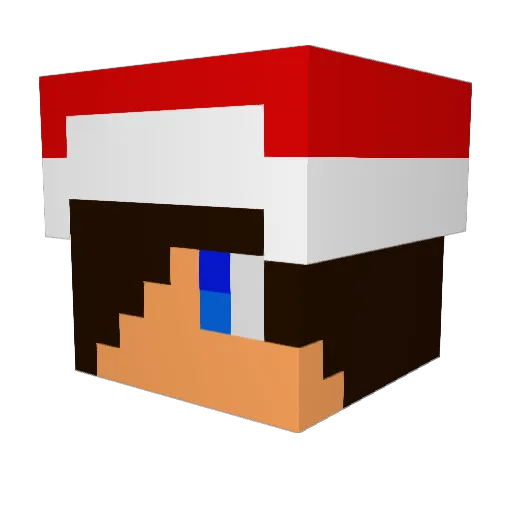 Hector_HG Minecraft avatar head, 3D render