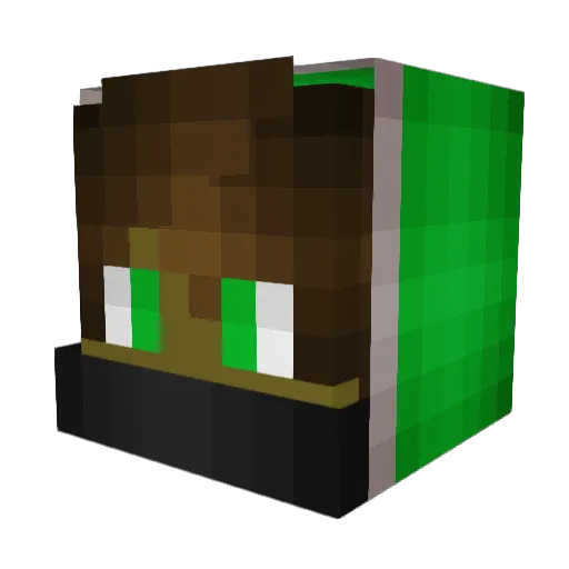 Hector_YT Minecraft avatar head, 3D render