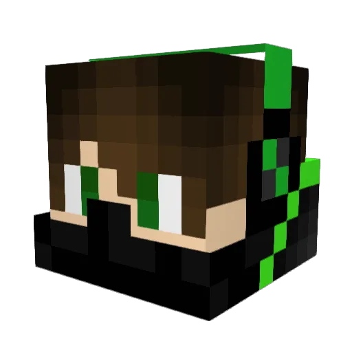 Hectoribus Minecraft avatar head, 3D render