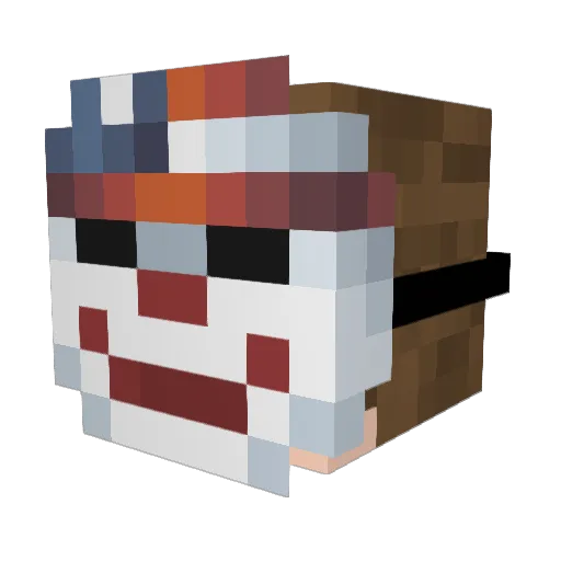 Hectorio Minecraft avatar head, 3D render