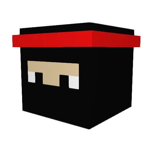 Hectoruuoss Minecraft avatar head, 3D render