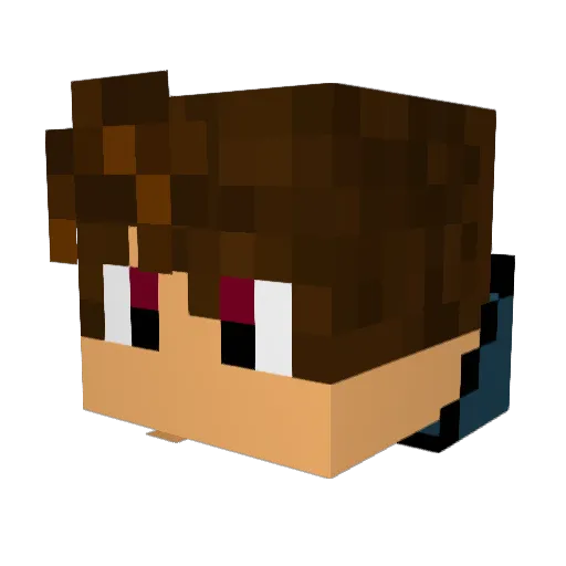 HectorxD Minecraft avatar head, 3D render