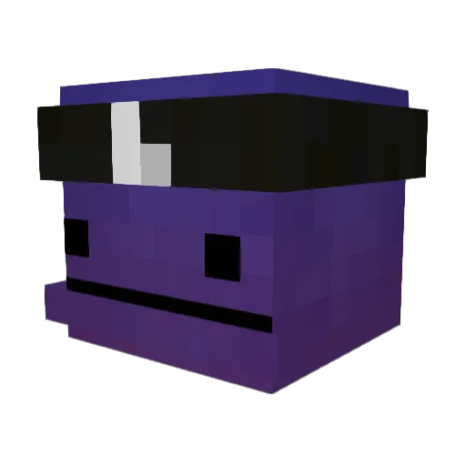 Hectotus Minecraft avatar head, 3D render