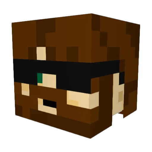 HedKendy Minecraft avatar head, 3D render