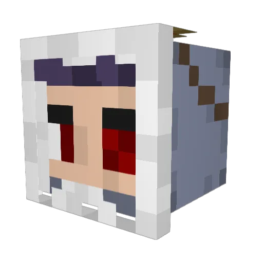 HedPh0nezK1d Minecraft avatar head, 3D render