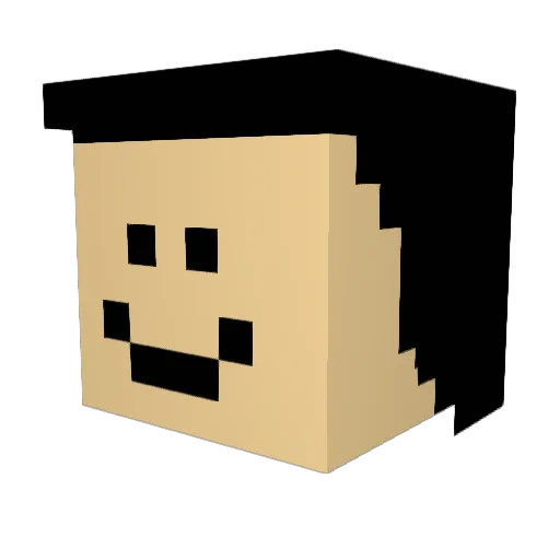 Hedde066 Minecraft avatar head, 3D render