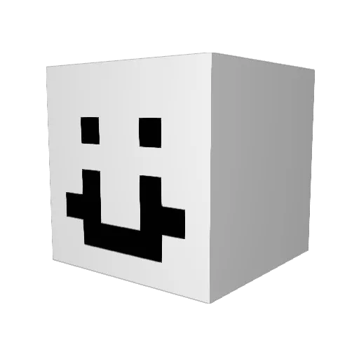 HedgeGamesYT Minecraft avatar head, 3D render