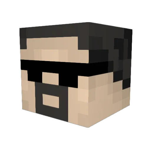 HedgehogBoy123 Minecraft avatar head, 3D render