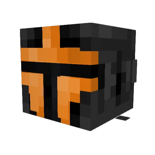 HedgehogMika Minecraft avatar head, 3D render