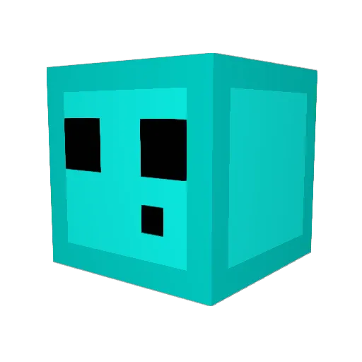 Hedgeop2 Minecraft avatar head, 3D render