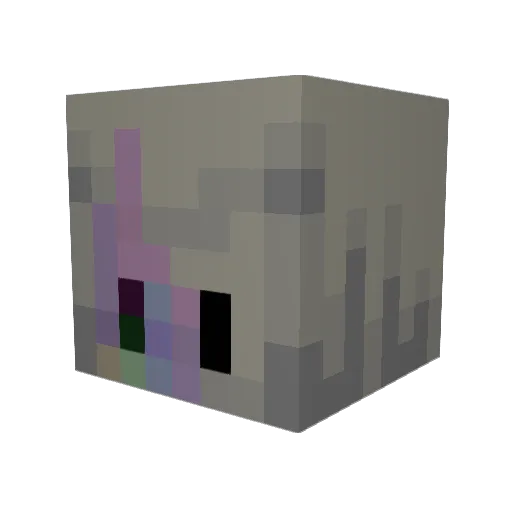 HedgeyHoggo Minecraft avatar head, 3D render