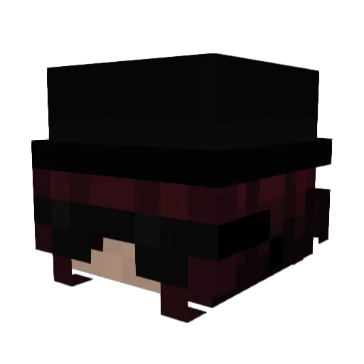 Hedran Minecraft avatar head, 3D render