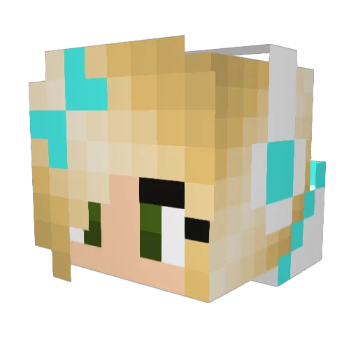 Hedsofc Minecraft avatar head, 3D render