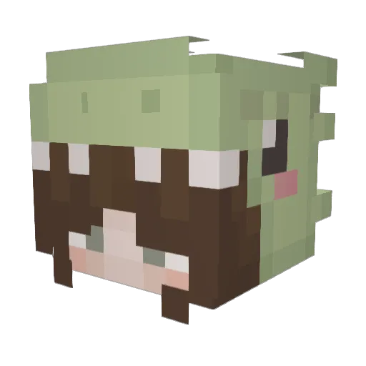 HedwigSimpUwU Minecraft avatar head, 3D render