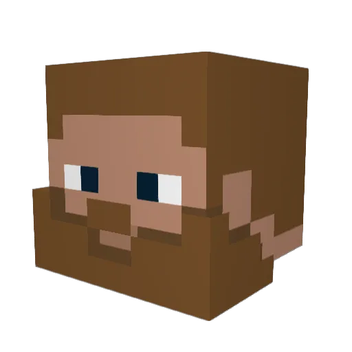 HedyyChannel Minecraft avatar head, 3D render