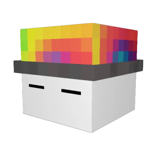 HeeHeeduck Minecraft avatar head, 3D render